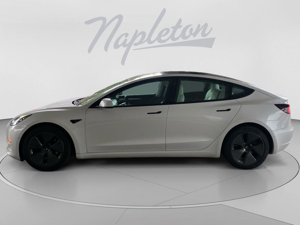 Used 2021 Tesla Model 3 Base with VIN 5YJ3E1EA2MF093245 for sale in Kissimmee, FL