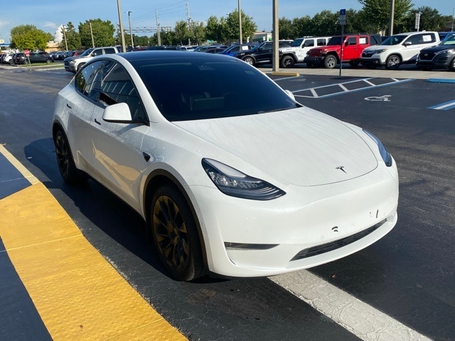 Used 2021 Tesla Model Y Long Range with VIN 5YJYGDEEXMF078125 for sale in Kissimmee, FL