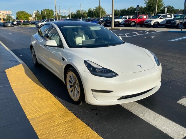 Used 2021 Tesla Model 3 Base with VIN 5YJ3E1EB8MF053051 for sale in Kissimmee, FL