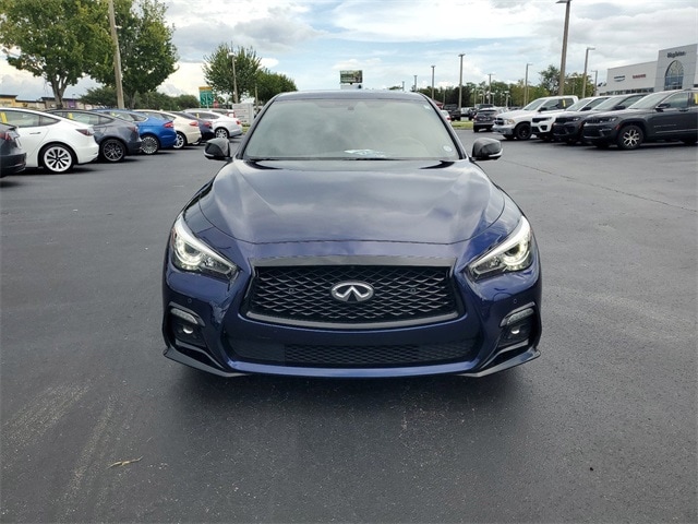 Used 2021 INFINITI Q50 RED SPORT with VIN JN1FV7DP2MM850192 for sale in Kissimmee, FL