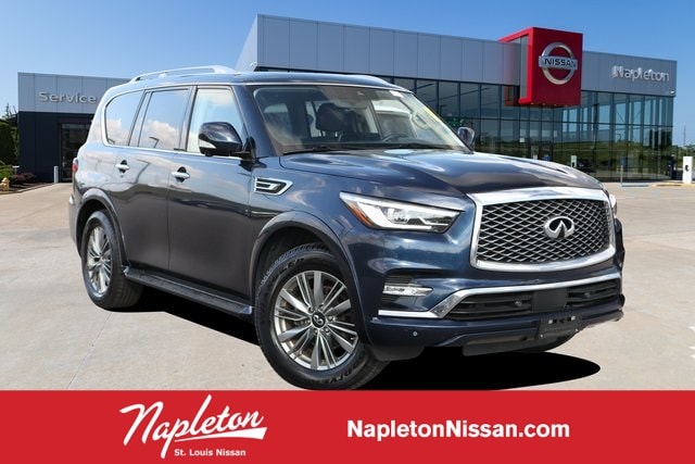 Used 2022 INFINITI QX80 PREMIUM SELECT 4WD with VIN JN8AZ2AE1N9291972 for sale in Saint Louis, MO