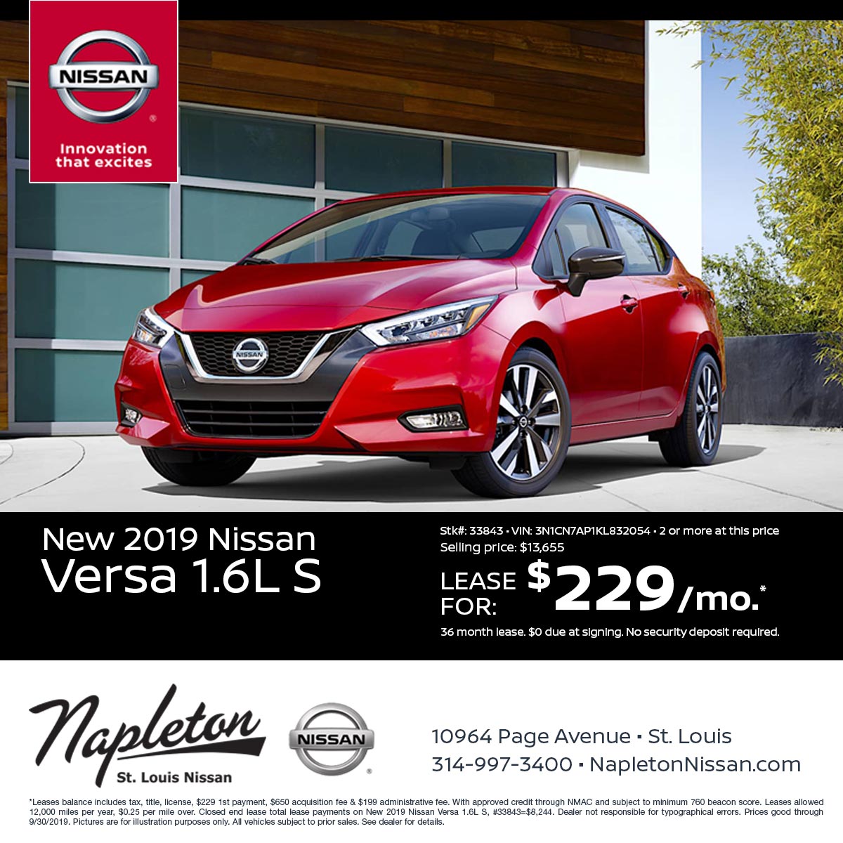 Nissan Versa For Sale Near St. Louis 2019 Nissan Versa
