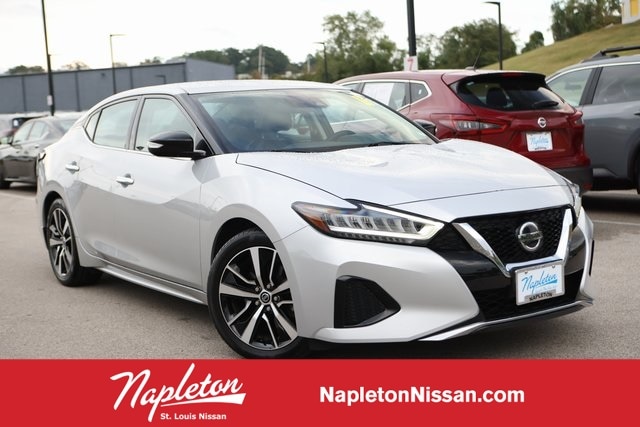 Used 2021 Nissan Maxima SV with VIN 1N4AA6CV3MC509716 for sale in Saint Louis, MO