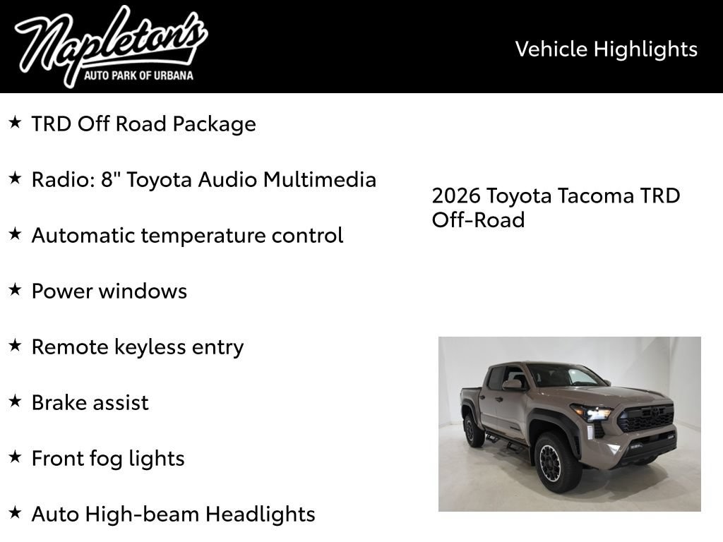 2026 Toyota Tacoma TRD Off Road - Photo 15
