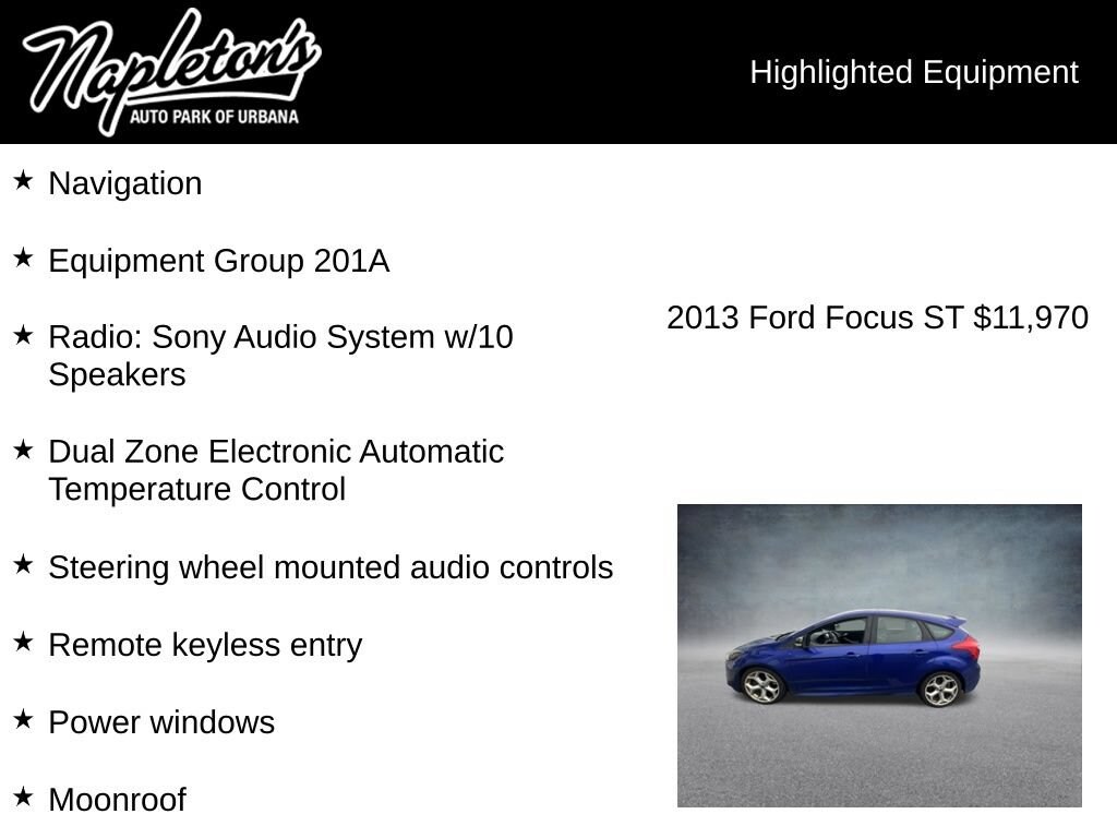 Used 2013 Ford Focus ST Hatchback
