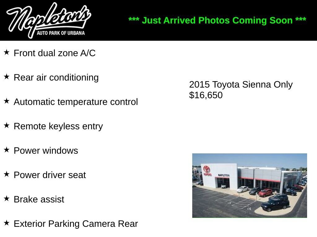 Used 2015 Toyota Sienna LE Passenger Van