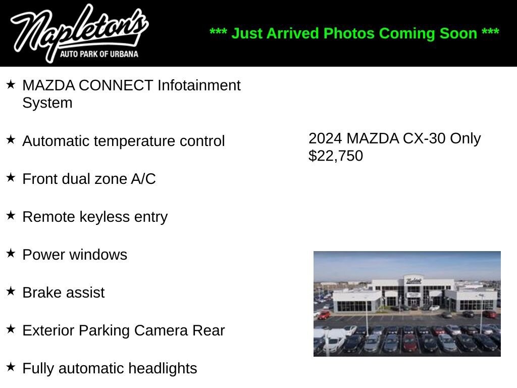 Used 2024 Mazda CX-30 2.5 S Select Sport Sport Utility