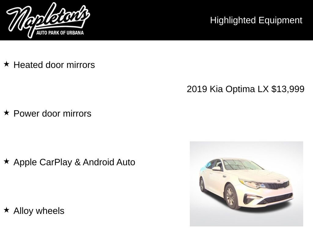 Used 2019 Kia Optima LX Sedan