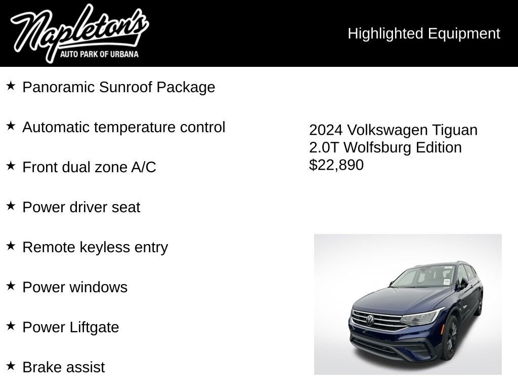 Used 2024 Volkswagen Tiguan 2.0T SE Sport Utility