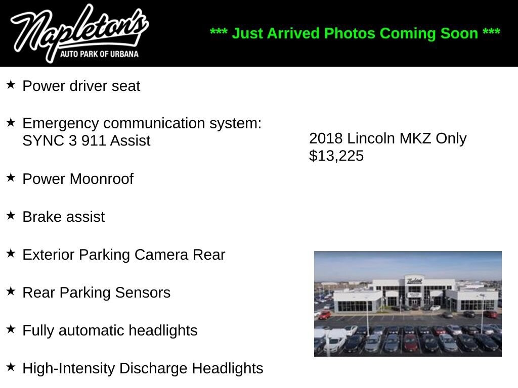 Used 2018 Lincoln MKZ Reserve Sedan