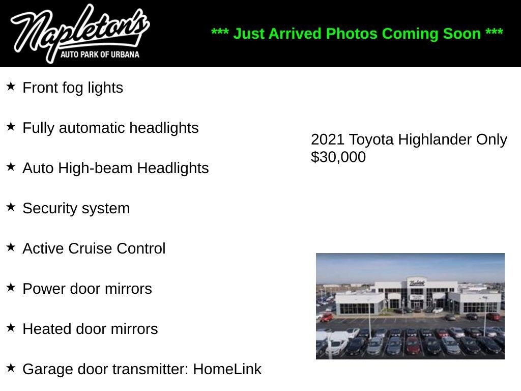 Used 2021 Toyota Highlander XLE Sport Utility