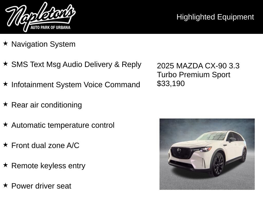 Used 2025 Mazda CX-90 3.3 Turbo Premium Sport Utility