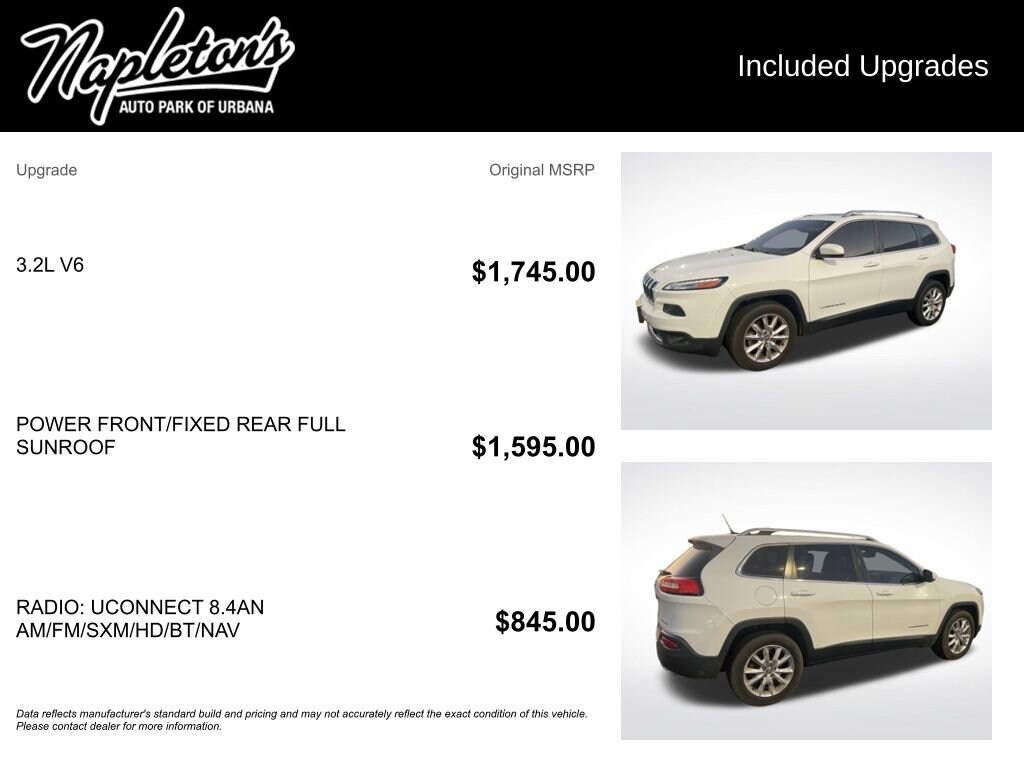 Used 2015 Jeep Cherokee Limited Sport Utility