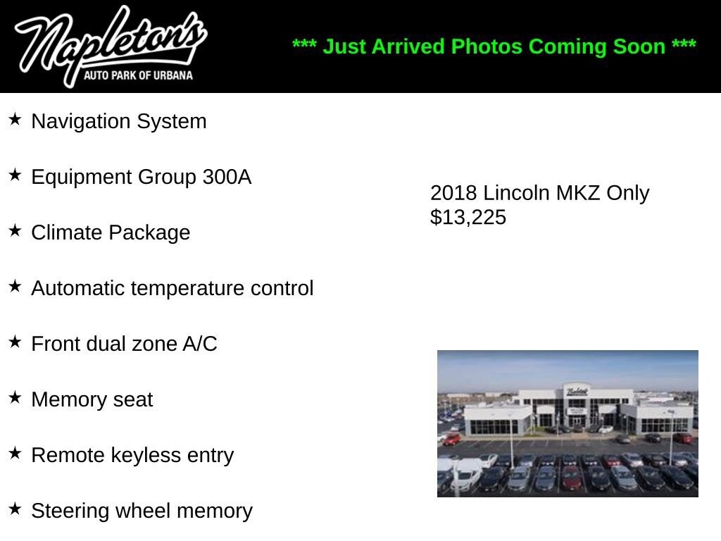 Used 2018 Lincoln MKZ Reserve Sedan