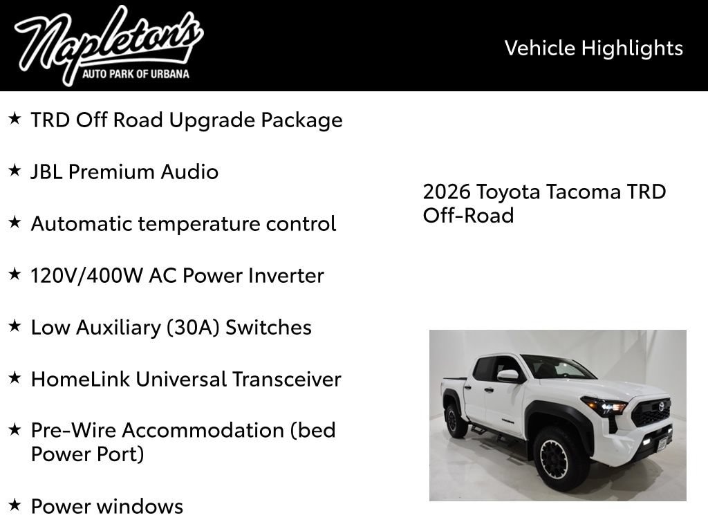 2026 Toyota Tacoma TRD Off Road - Photo 15