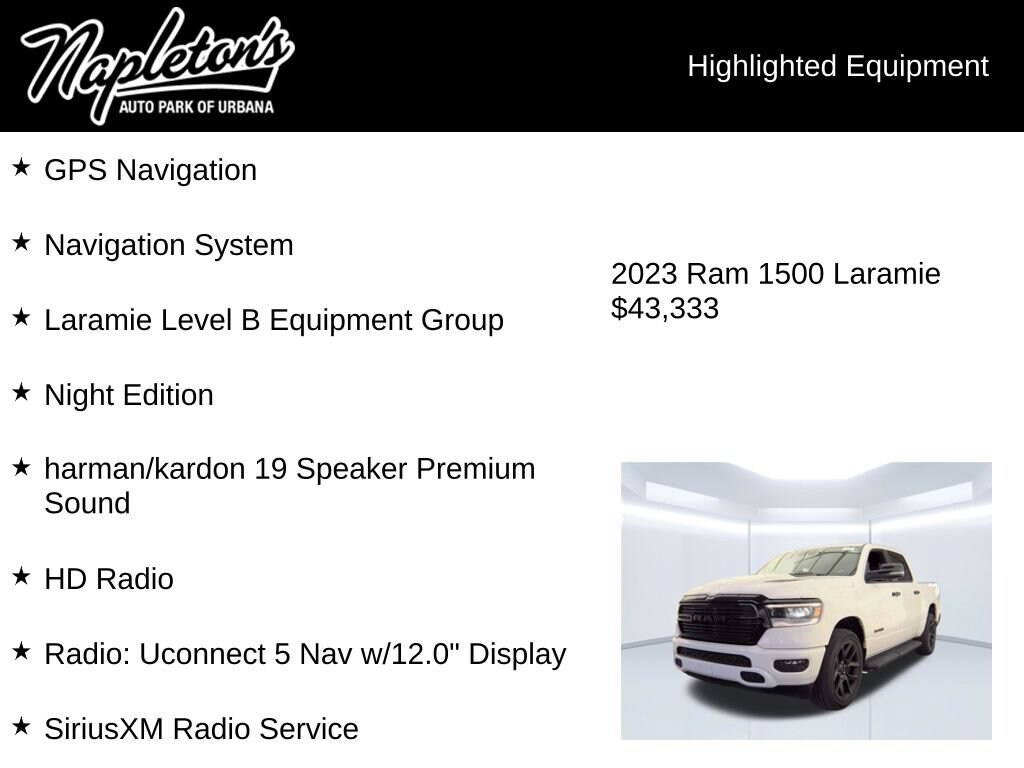 Used 2023 Ram 1500 Laramie Truck