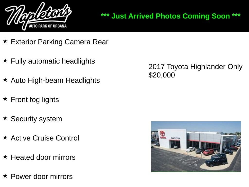 Used 2017 Toyota Highlander XLE Sport Utility