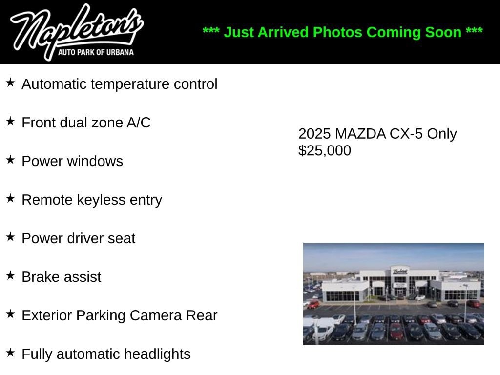 Used 2025 Mazda CX-5 2.5 S Select Package Sport Utility