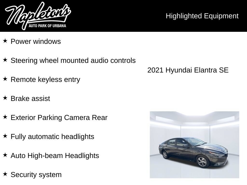 Used 2021 Hyundai Elantra SE Sedan