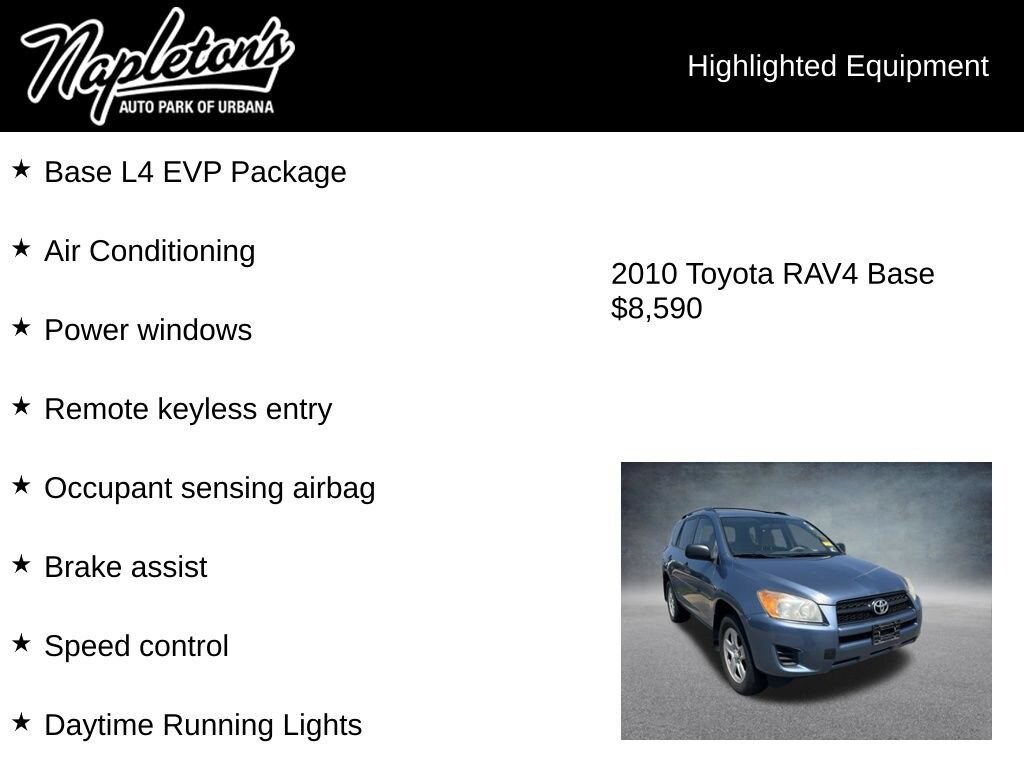 Used 2010 Toyota RAV4 Base Sport Utility