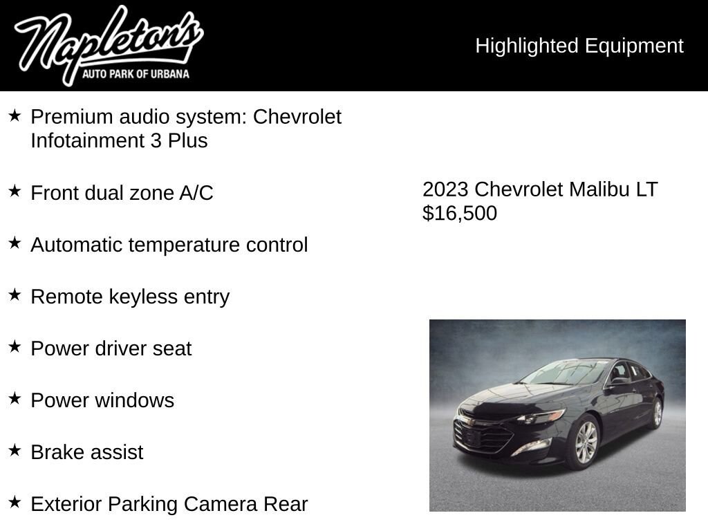 Used 2023 Chevrolet Malibu LT Sedan