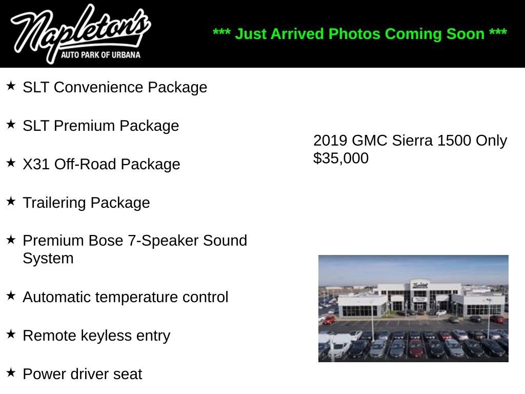 Used 2019 GMC Sierra 1500 SLT Truck