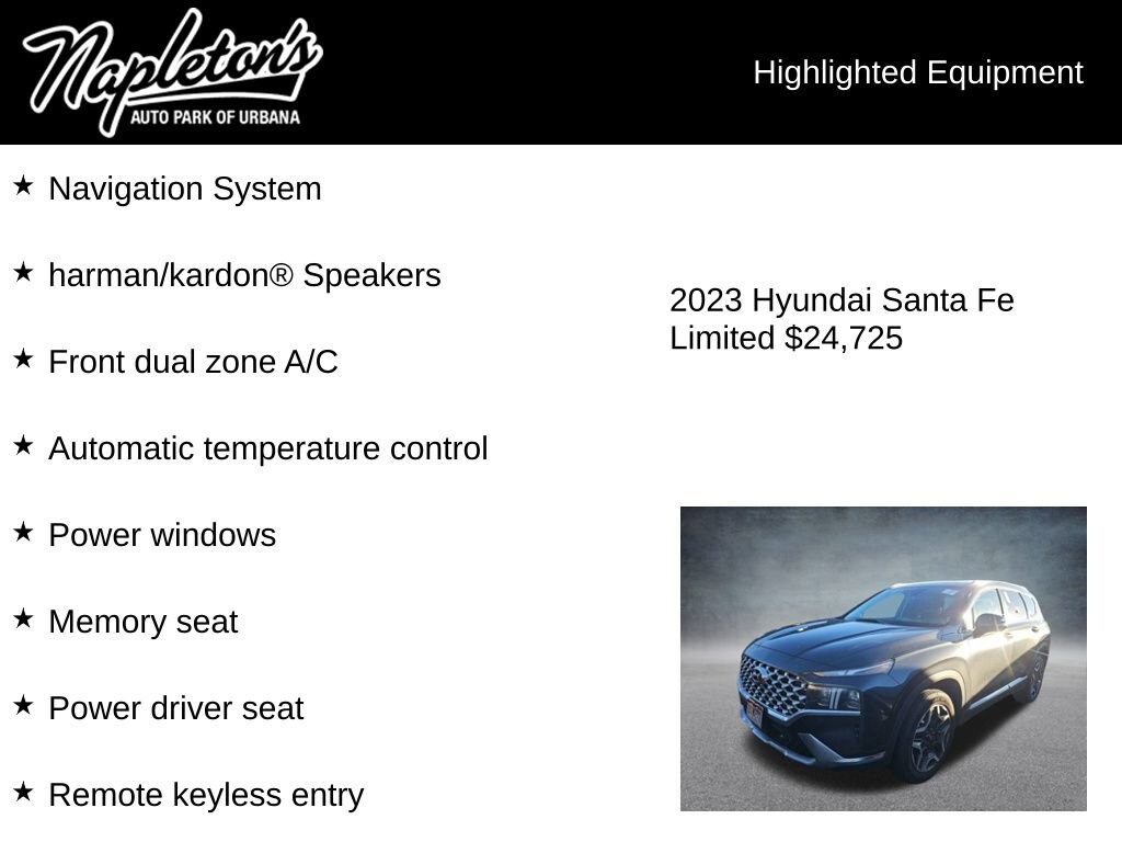 Used 2023 Hyundai Santa Fe Limited Sport Utility