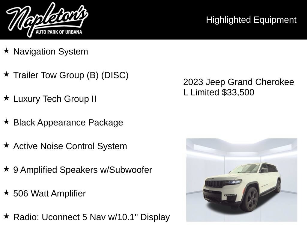 Used 2023 Jeep Grand Cherokee L Limited Sport Utility