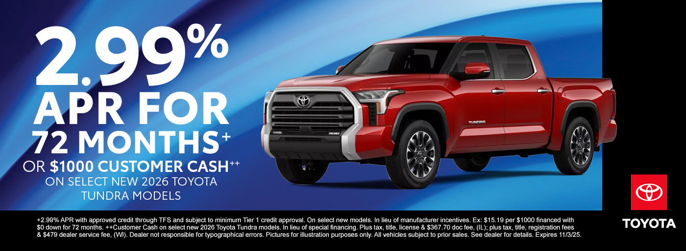 Toyota Incentives October
