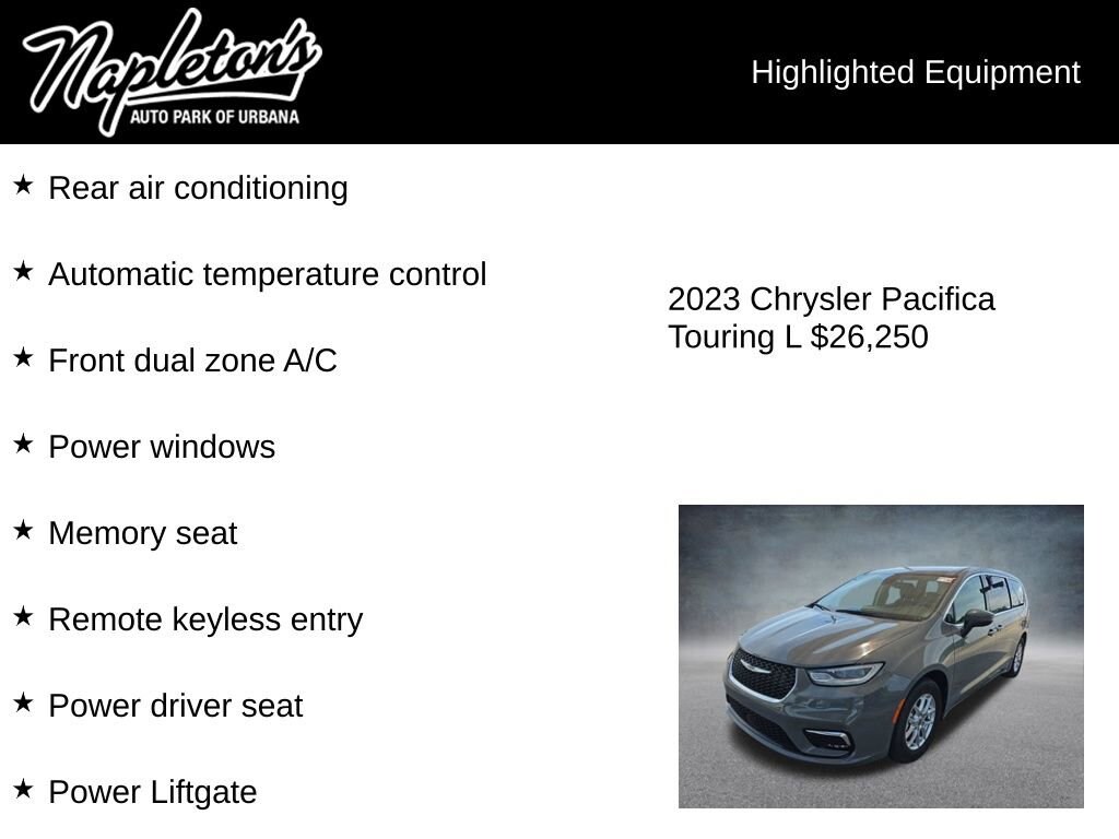 Used 2023 Chrysler Pacifica Touring L Passenger Van