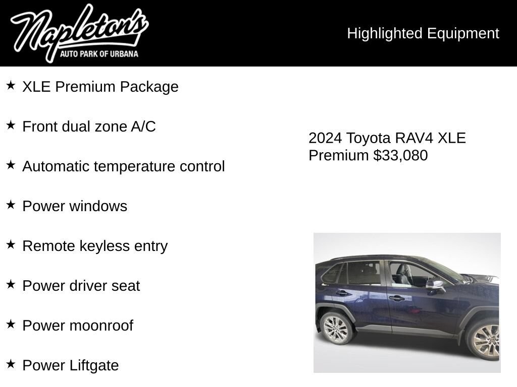 Used 2024 Toyota RAV4 XLE Premium Sport Utility