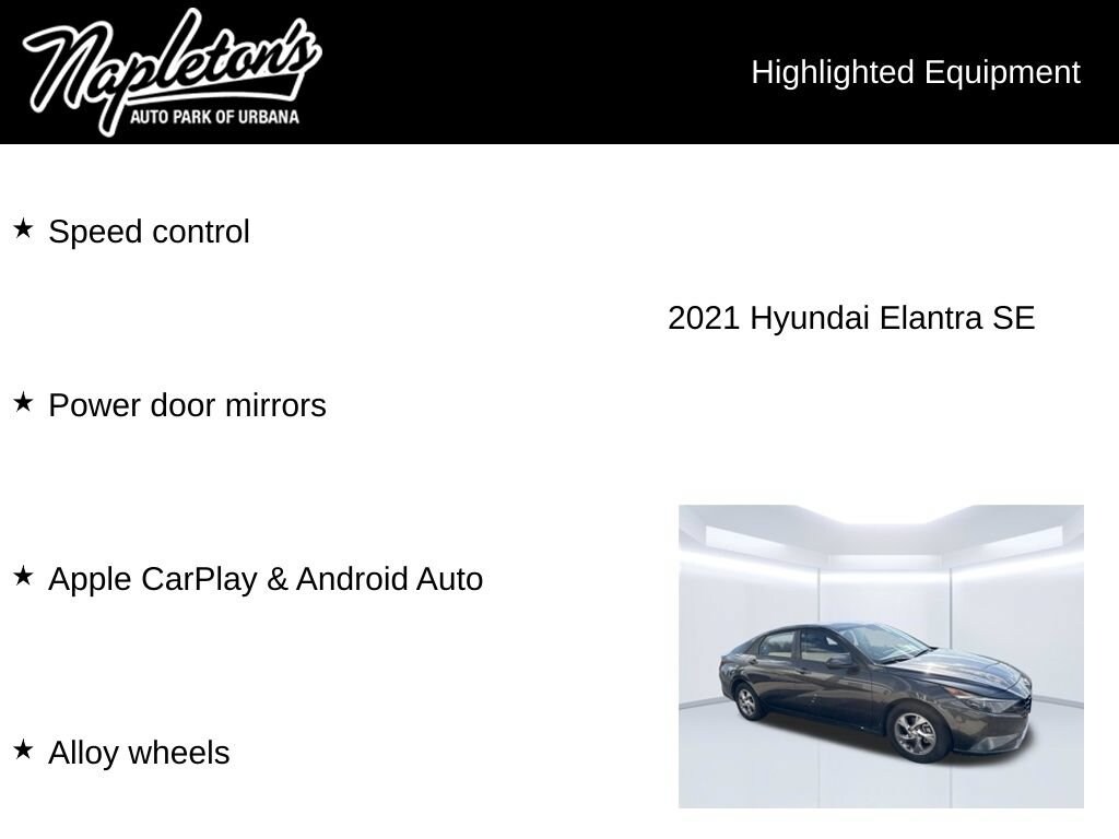 Used 2021 Hyundai Elantra SE Sedan