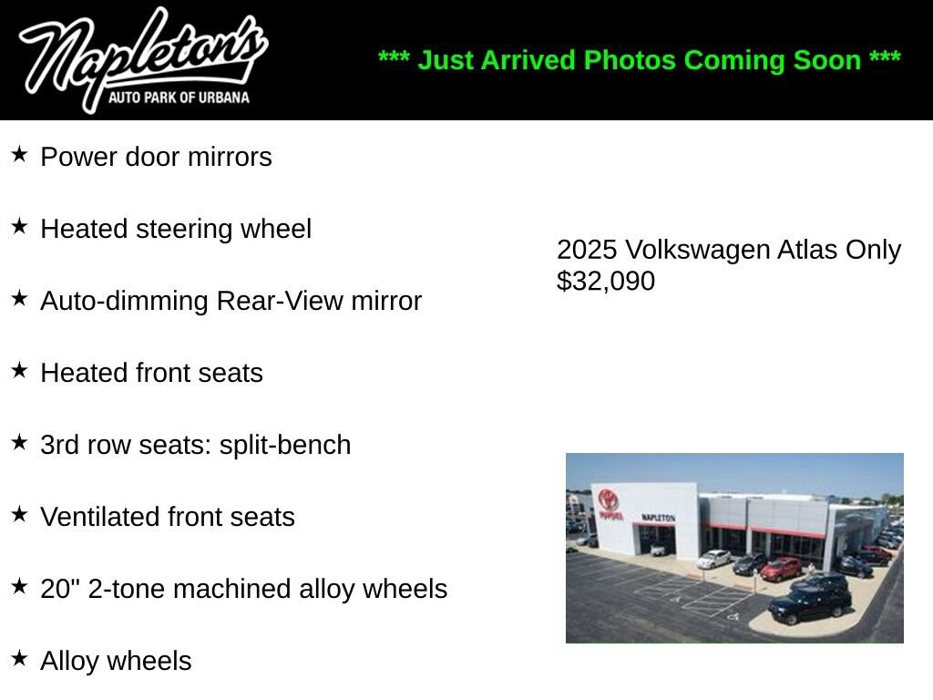 Used 2025 Volkswagen Atlas 2.0T SE w/Technology Sport Utility
