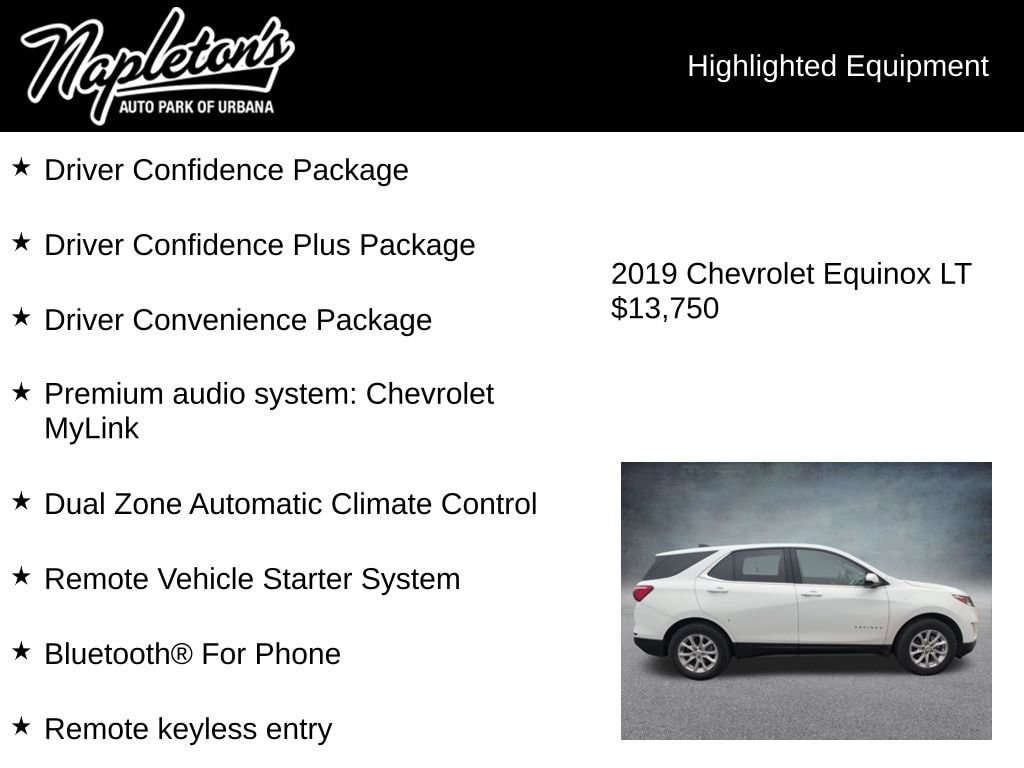 Used 2019 Chevrolet Equinox LT Sport Utility