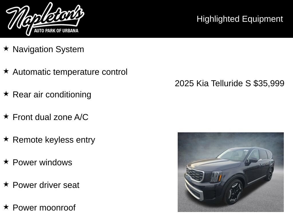 Used 2025 Kia Telluride S Sport Utility