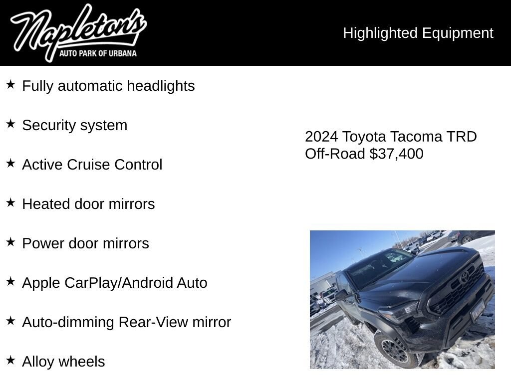 Used 2024 Toyota Tacoma TRD Off-Road Truck