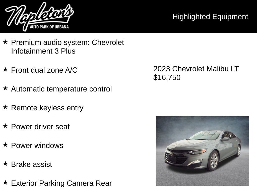 Used 2023 Chevrolet Malibu LT Sedan