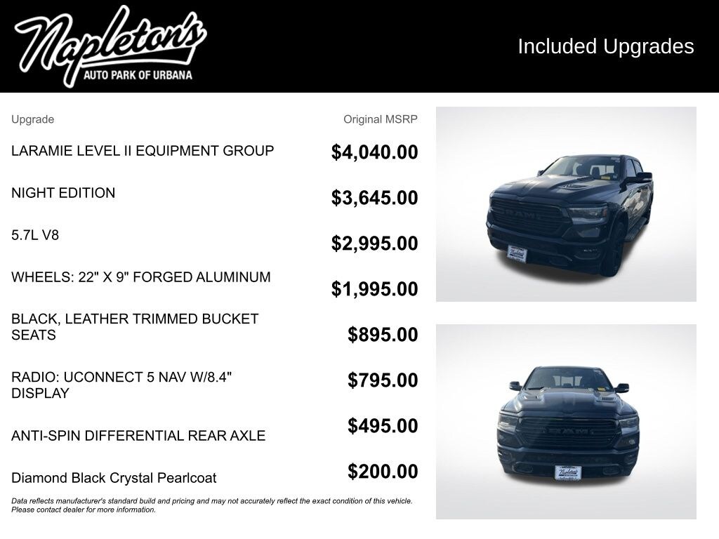 Used 2022 Ram 1500 Laramie Truck Crew Cab