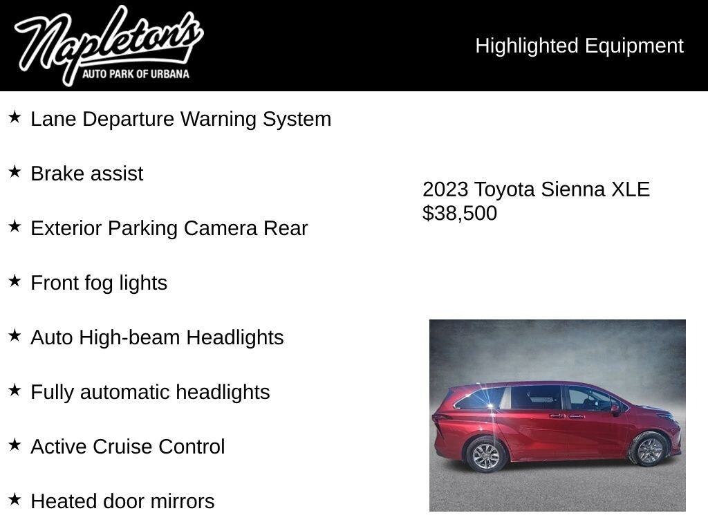 Used 2023 Toyota Sienna XLE Van Passenger Van