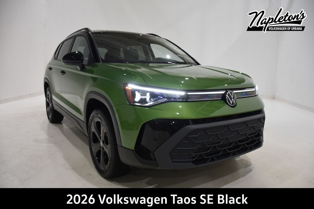 New 2026 Volkswagen Taos 1.5T SE Black SUV