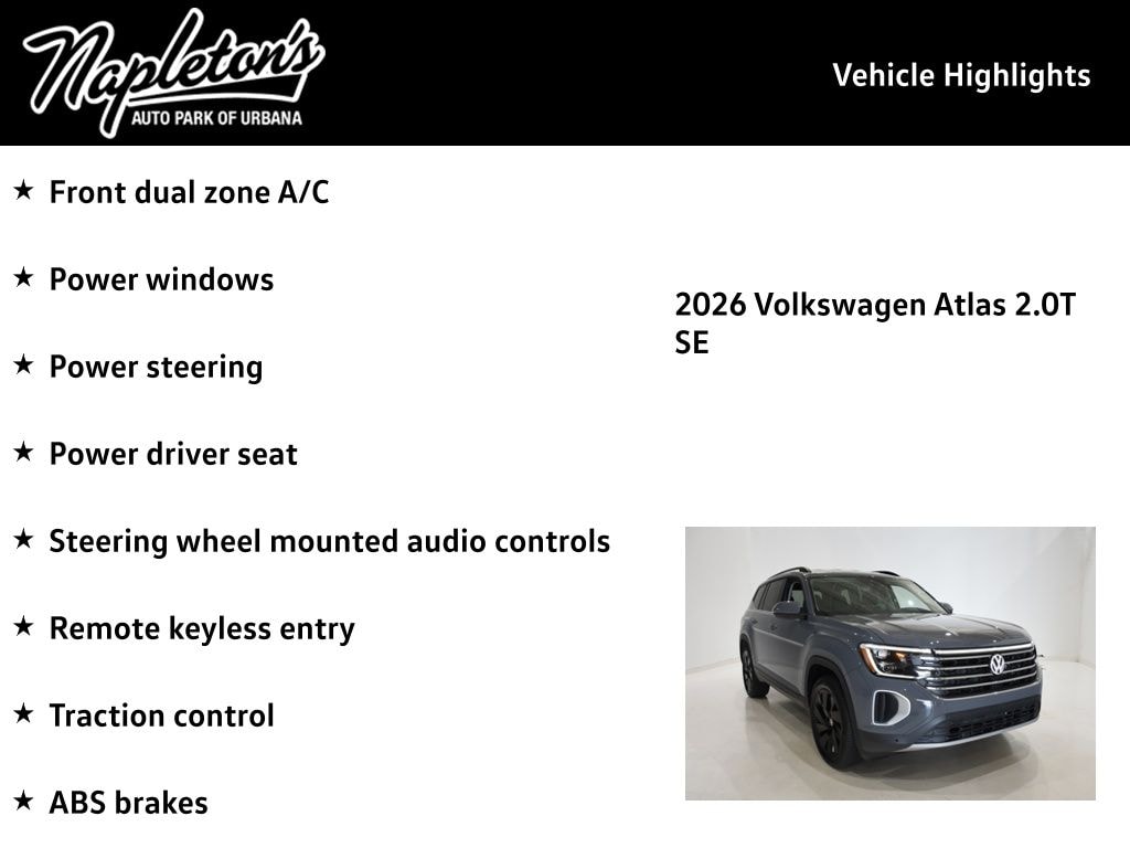 2026 Volkswagen Atlas SE w/Tech - Photo 15