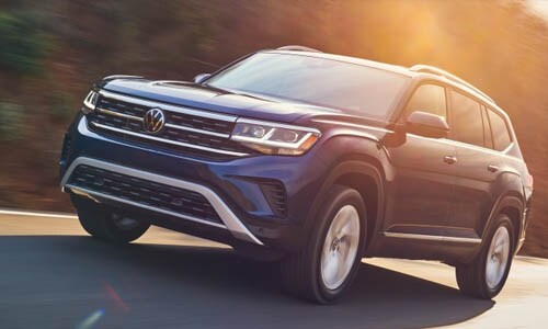 blue volkswagen atlas performance
