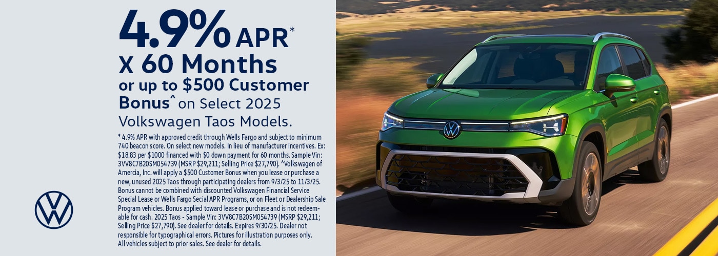 VW Incentives September
