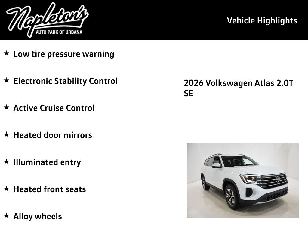 2026 Volkswagen Atlas SE - Photo 16