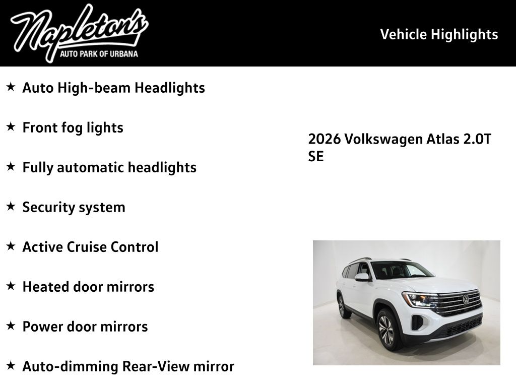 2026 Volkswagen Atlas SE - Photo 16