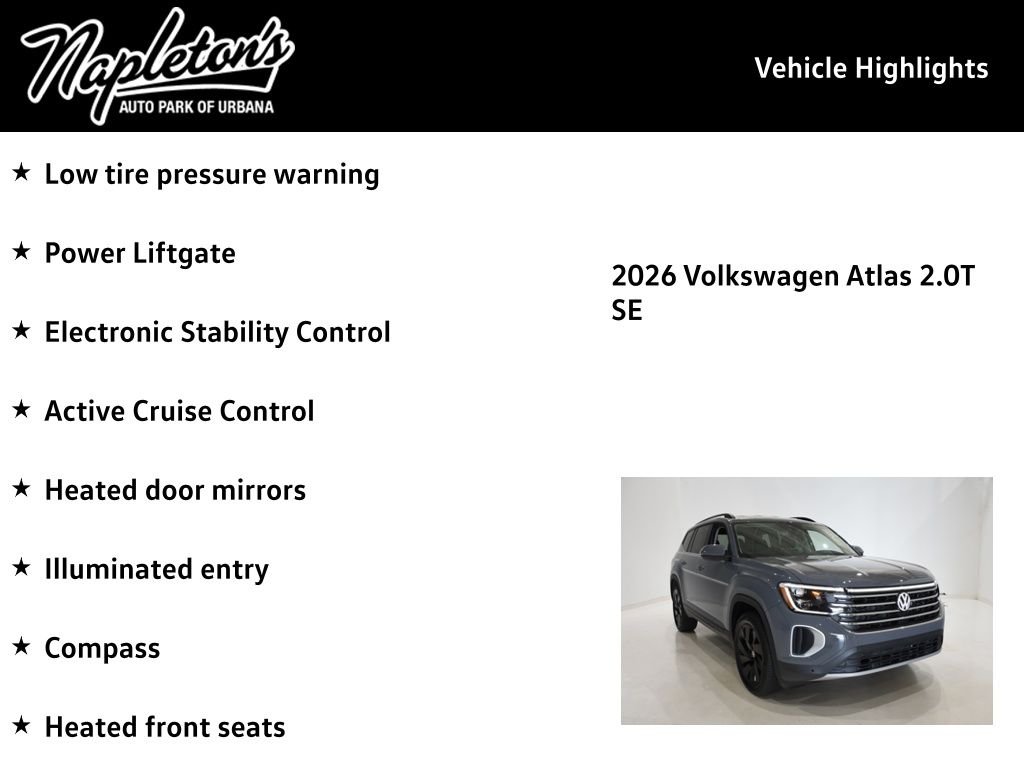 2026 Volkswagen Atlas SE w/Tech - Photo 16