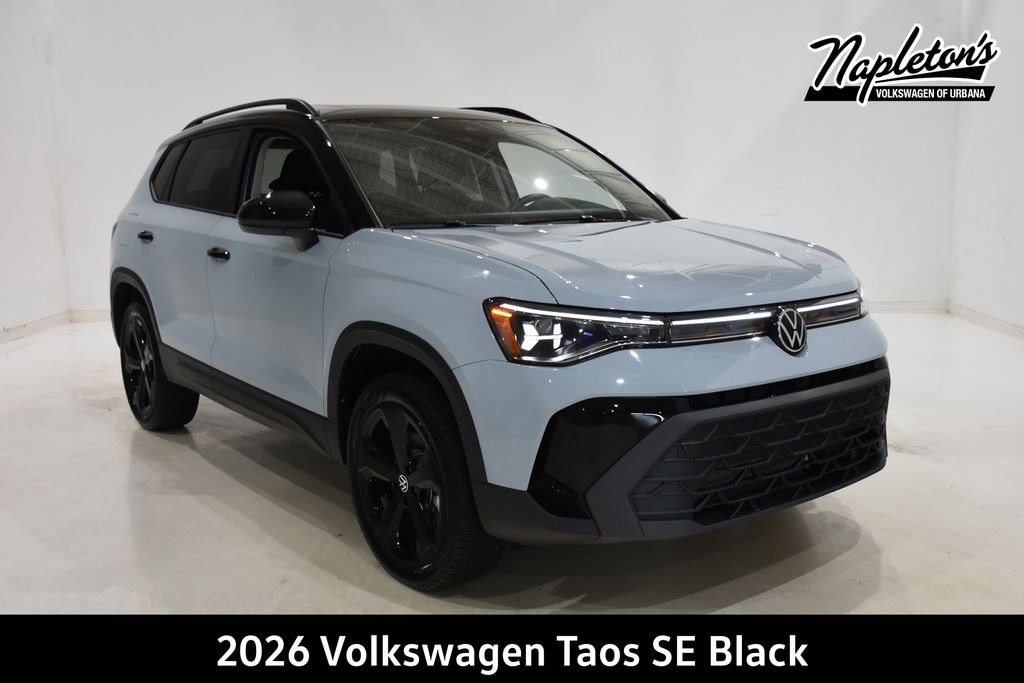New 2026 Volkswagen Taos 1.5T SE Black SUV