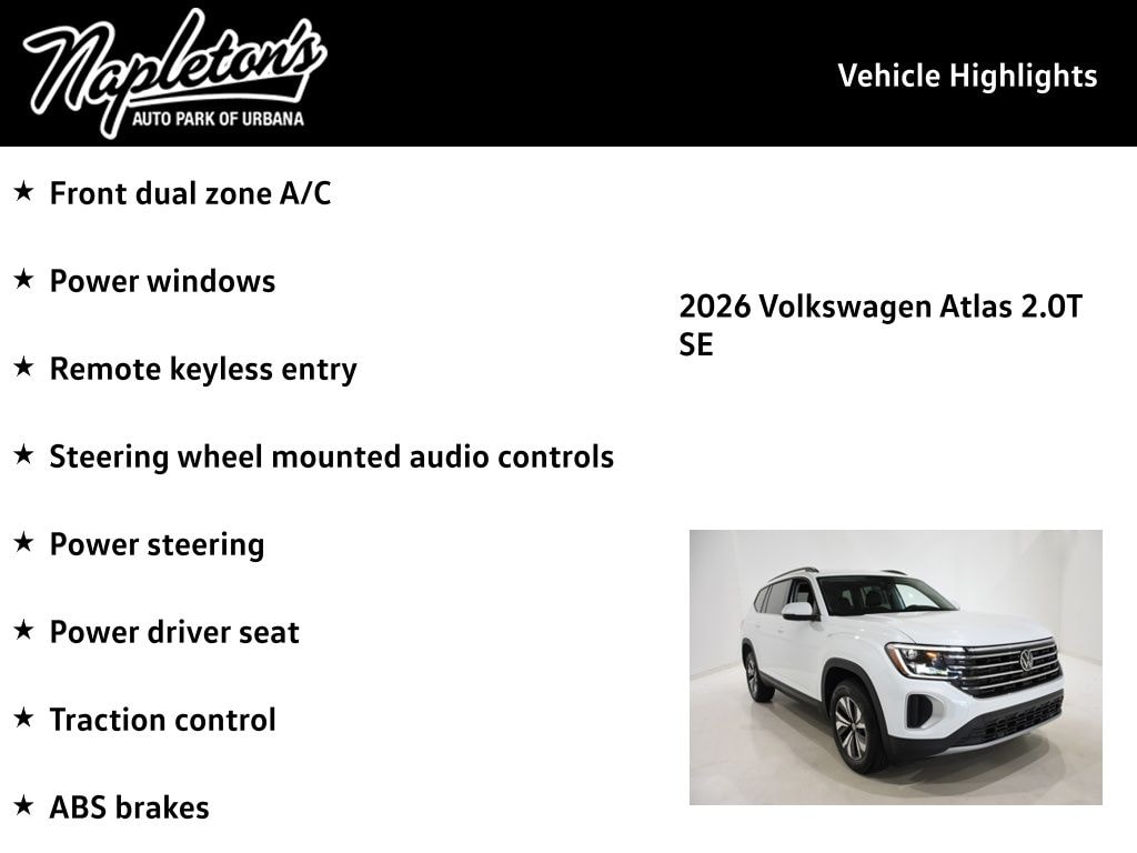 2026 Volkswagen Atlas SE - Photo 15