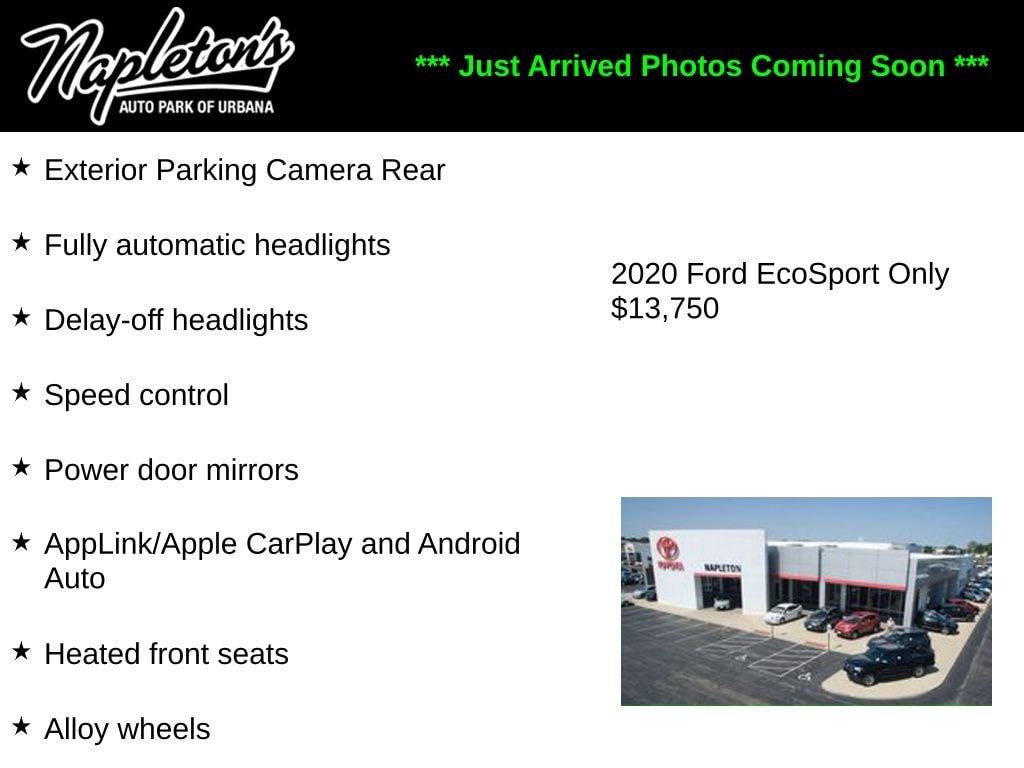 Used 2020 Ford EcoSport SE SUV