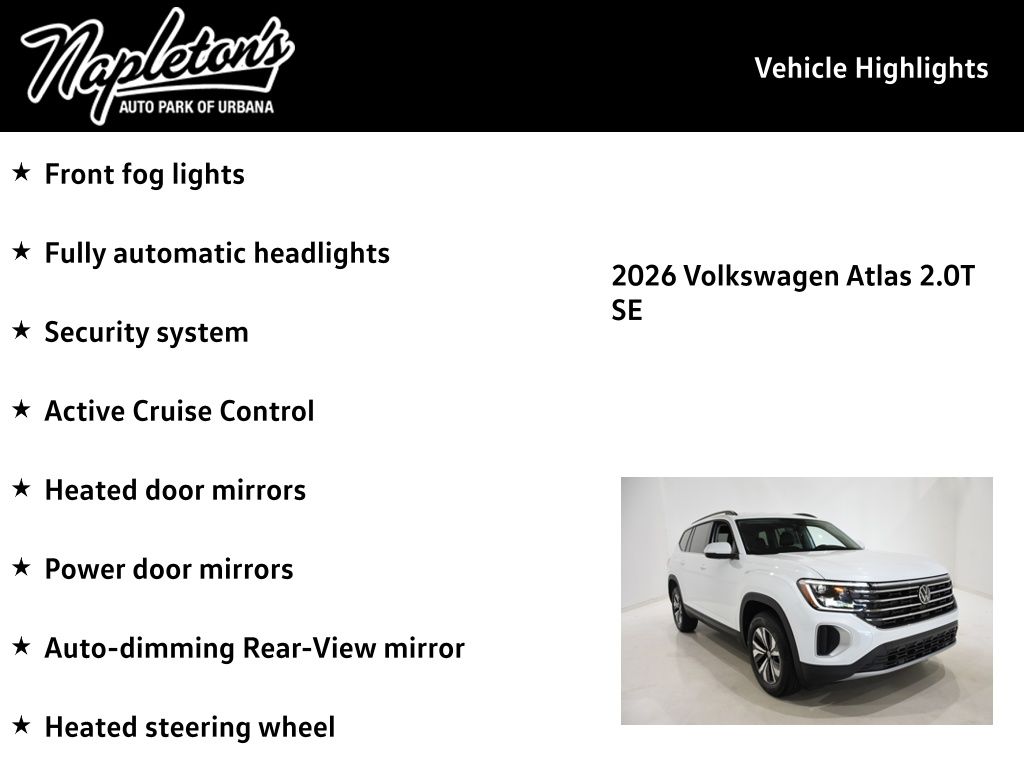 2026 Volkswagen Atlas SE - Photo 16
